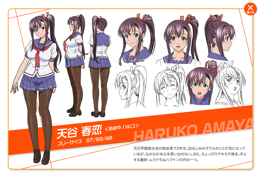 Haruko Amaya From Maken Ki