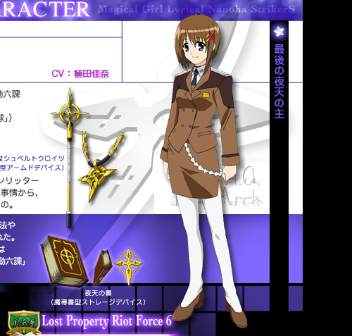 Hayate Yagami From Magical Girl Lyrical Nanoha Strikers