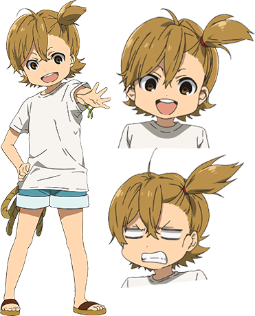 anime reference sheets/ character settei — Barakamon - Naru, Hina and Kenta