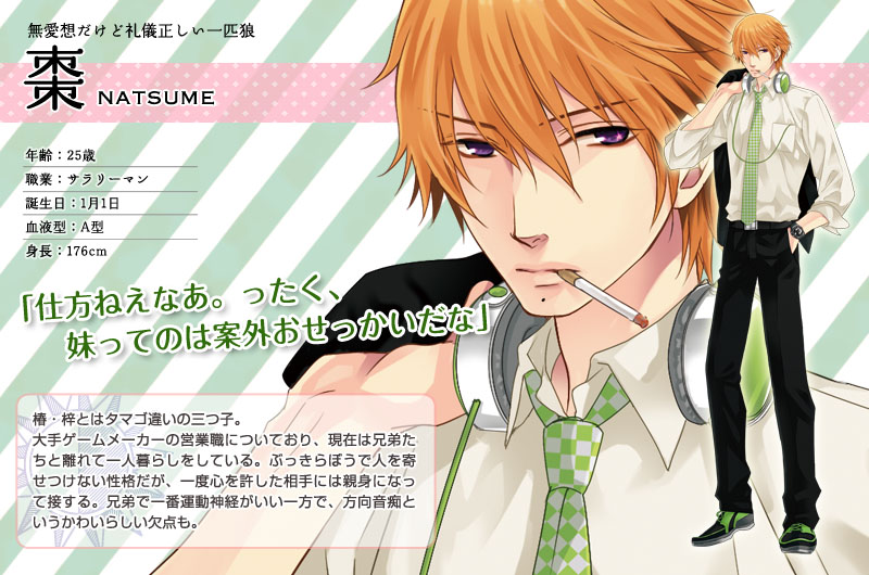 Natsume from Brothers Conflict.