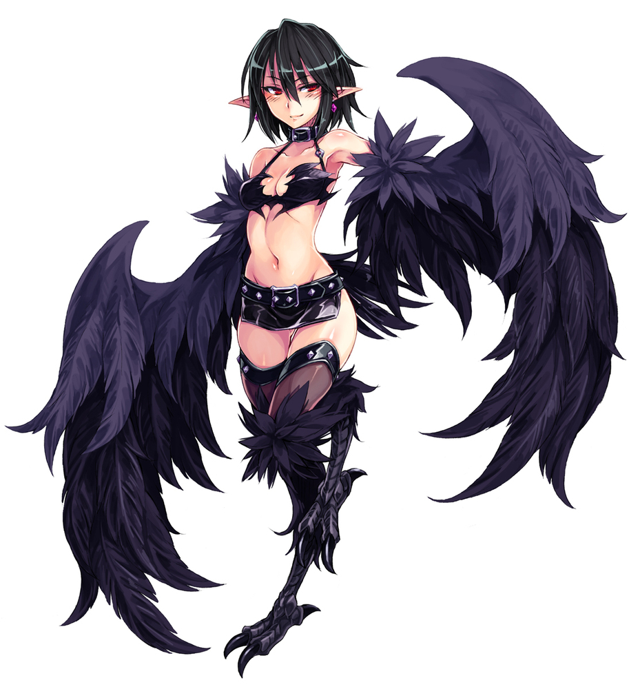 The other character Black Harpy is a adult with to shoulders length black h...
