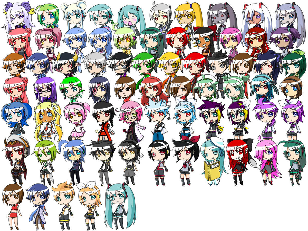 Vocaloid Render Miku Meiko Luka Rin Len anime character illustration  transparent background PNG clipart  HiClipart