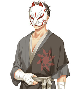 Man in a Fox Mask from Kunado Kokuki