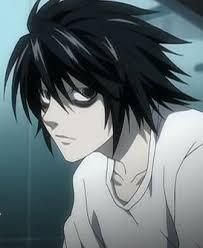 Male anime character digital wallpaper anime Death Note Lawliet L anime  boys HD wallpaper  Wallpaper Flare